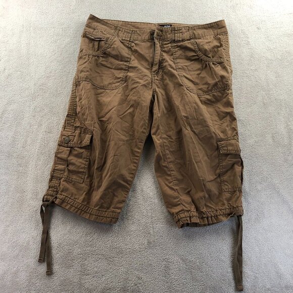 A New Approach A.N.A  Womens Cargo Capris Pants Size 14P Outdoors Tan Utility - Picture 13 of 14